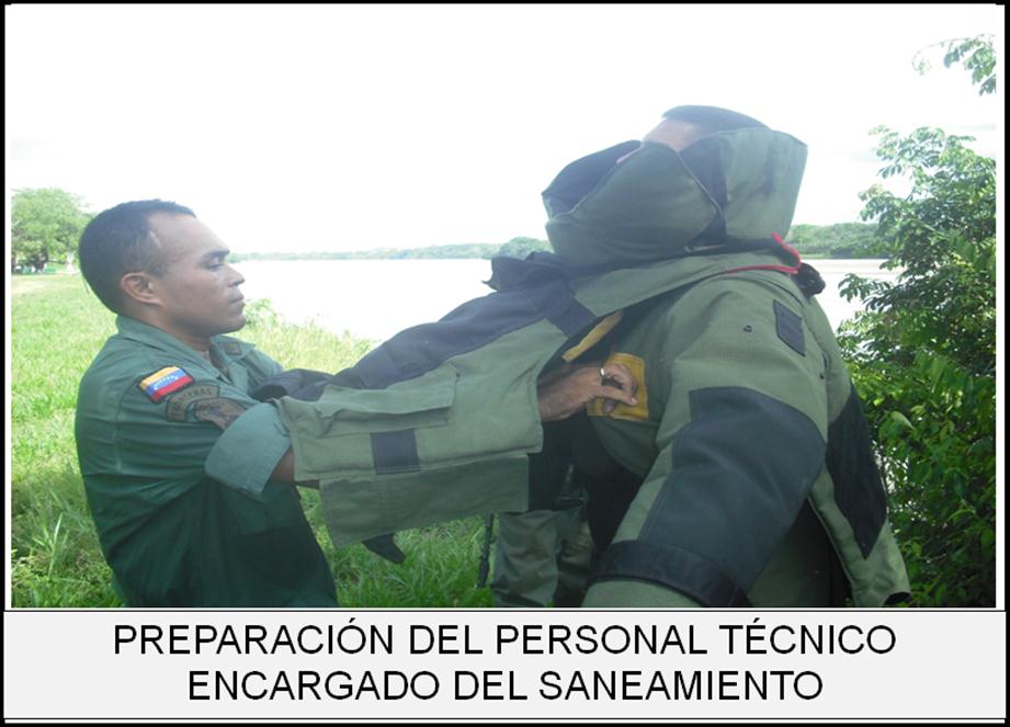 Venezuela deminer in uniform